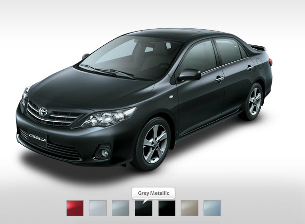 Toyota corolla gli 2012 colors in pakistan