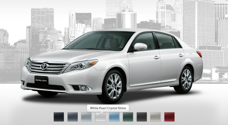 2013 Toyota avalon exterior colors