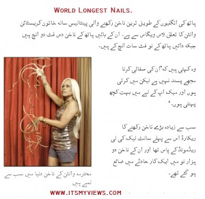 world Longest nails.